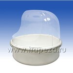 Купол защитный для аппарата сахарной ваты с горизонтальной подачей, D670мм, пластиковый ГВИДОН