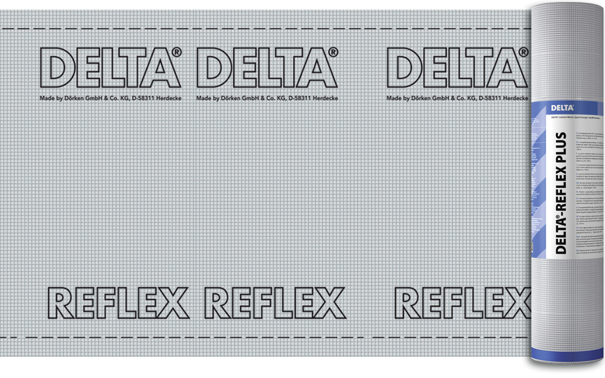 Пароизоляция с алюминиевым рефлексным слоем Delta-REFLEX 1550 (75  м2)