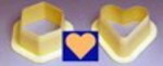 TPG7 Пластиковые резаки для бисквита для пирожных Monoporzione  (сердце) d65-h40 h30