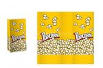 Пакет бумажный для попкорна 13л желтый рисунок Popcorn однослойный 25штуп